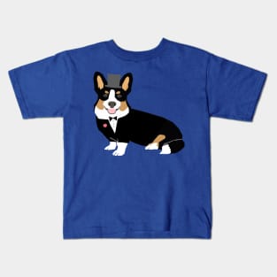 Tri Corgi Groom Kids T-Shirt